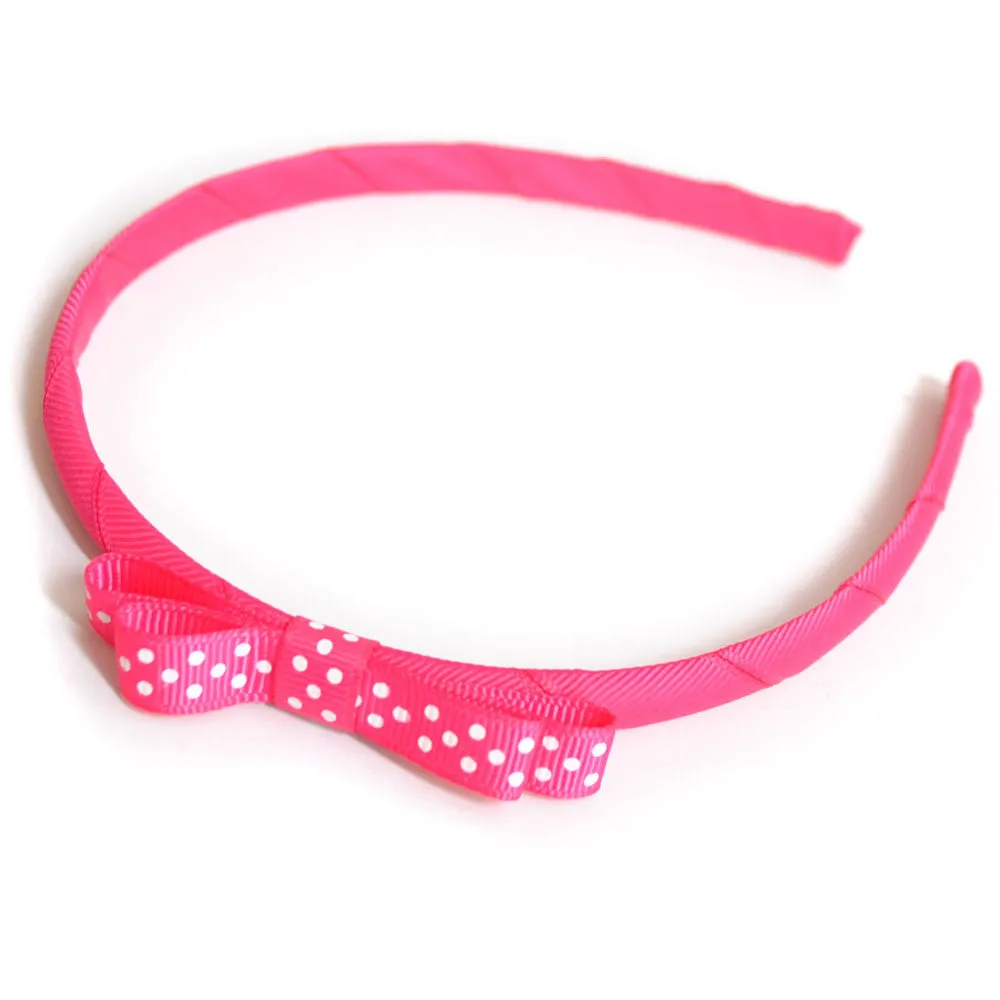 Teeny Tiny Headband for School or Everyday - Plain, Gingham or Dot Ribbon