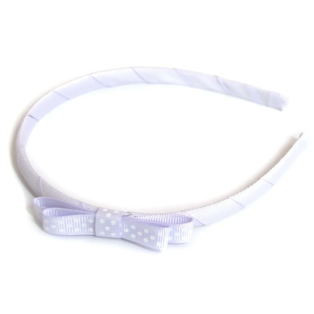 Teeny Tiny Headband for School or Everyday - Plain, Gingham or Dot Ribbon