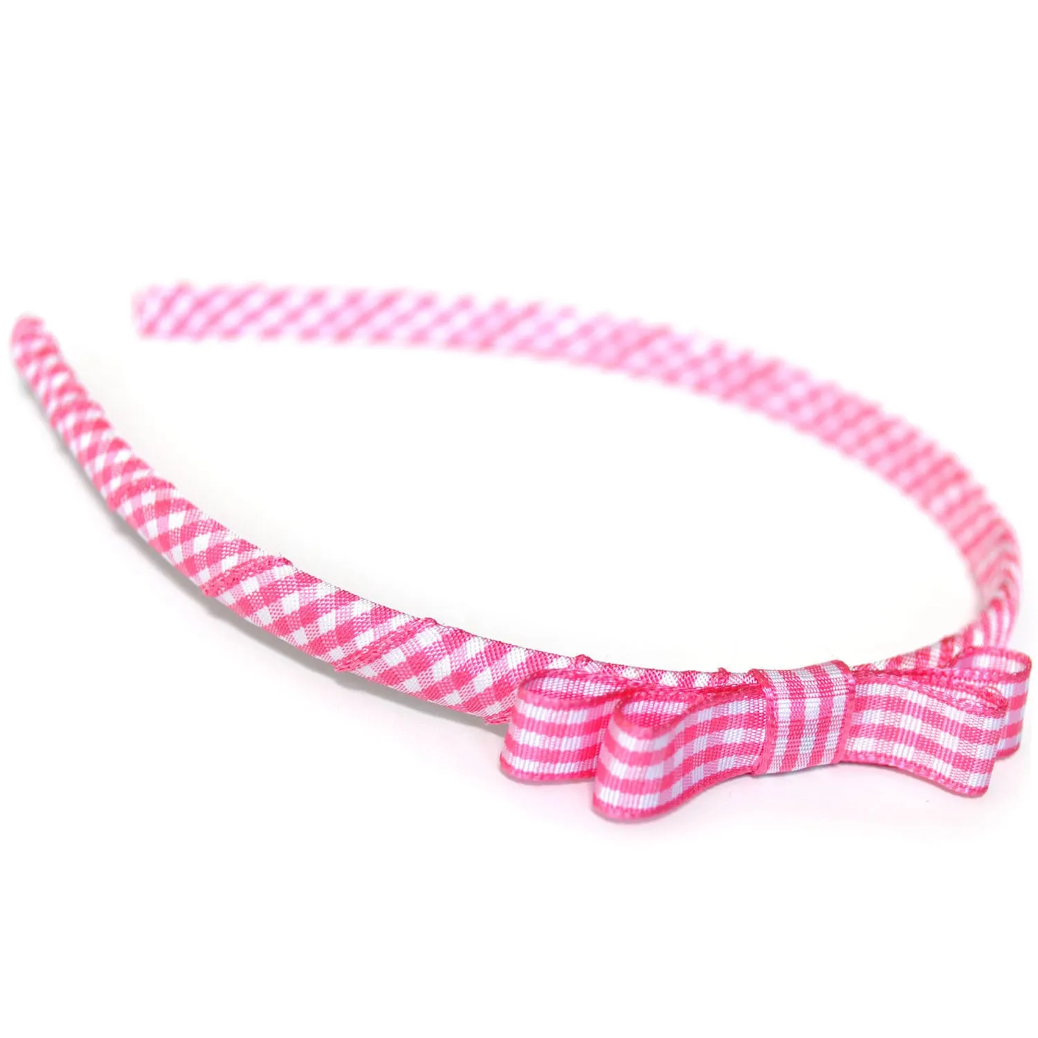 Teeny Tiny Headband for School or Everyday - Plain, Gingham or Dot Ribbon