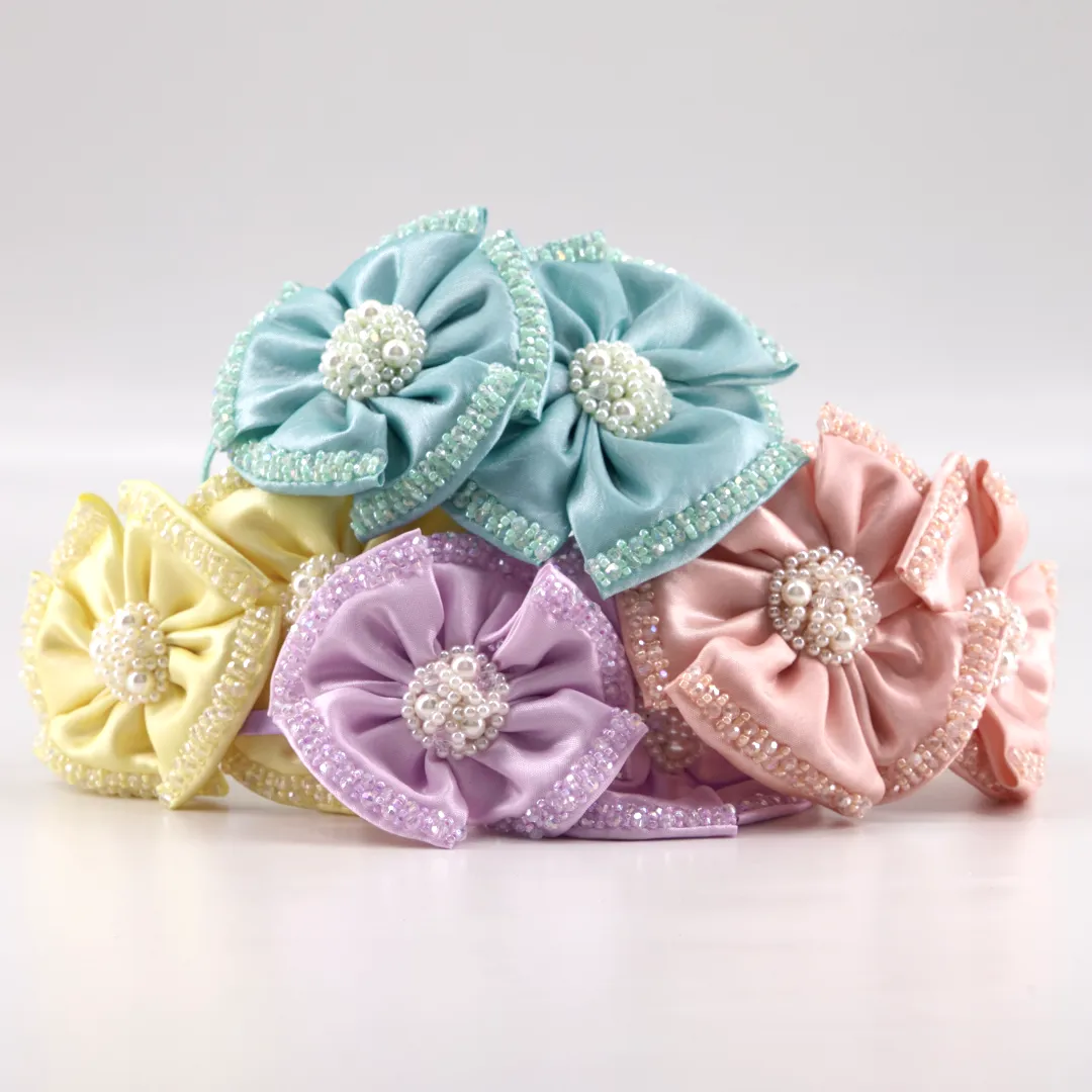 The Angelina Flower Girls Headband