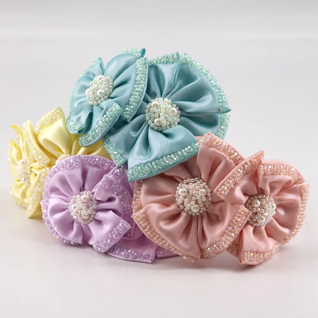 The Angelina Flower Girls Headband