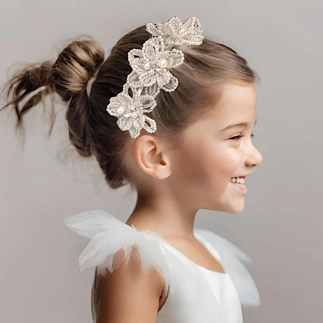 The Miss Flora Pearl Girls Flower Crown