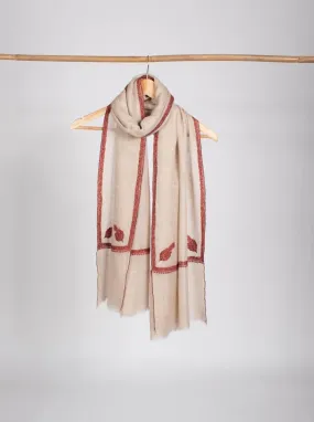 Traditional Hashia Cashmere in Natural White - CULLMAN