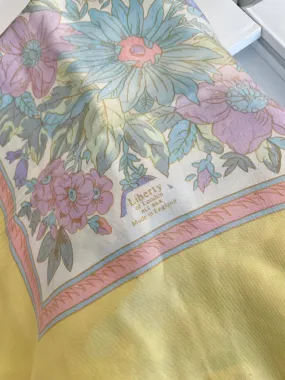 Vintage Liberty of London silk floral scarf.