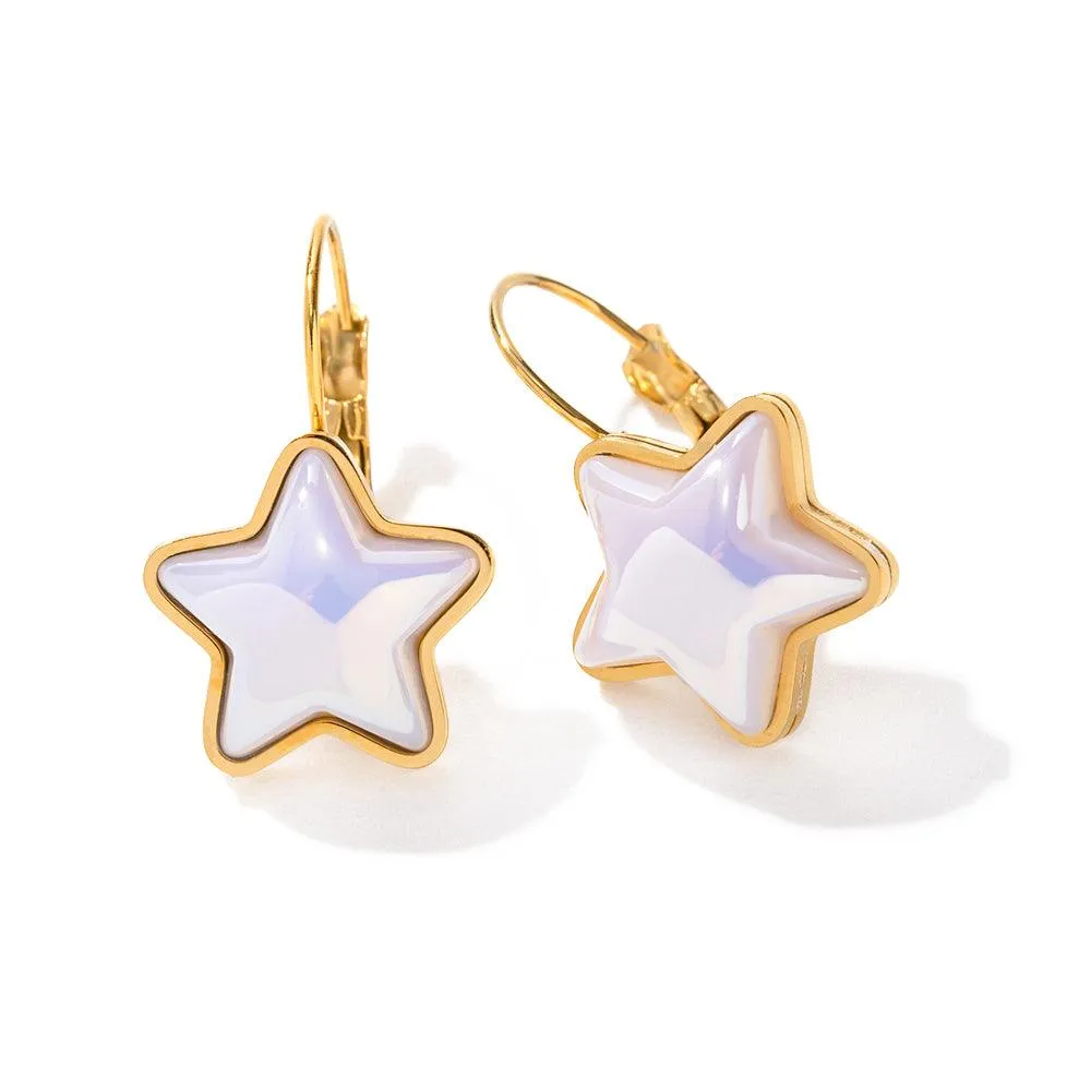 White Star Earring