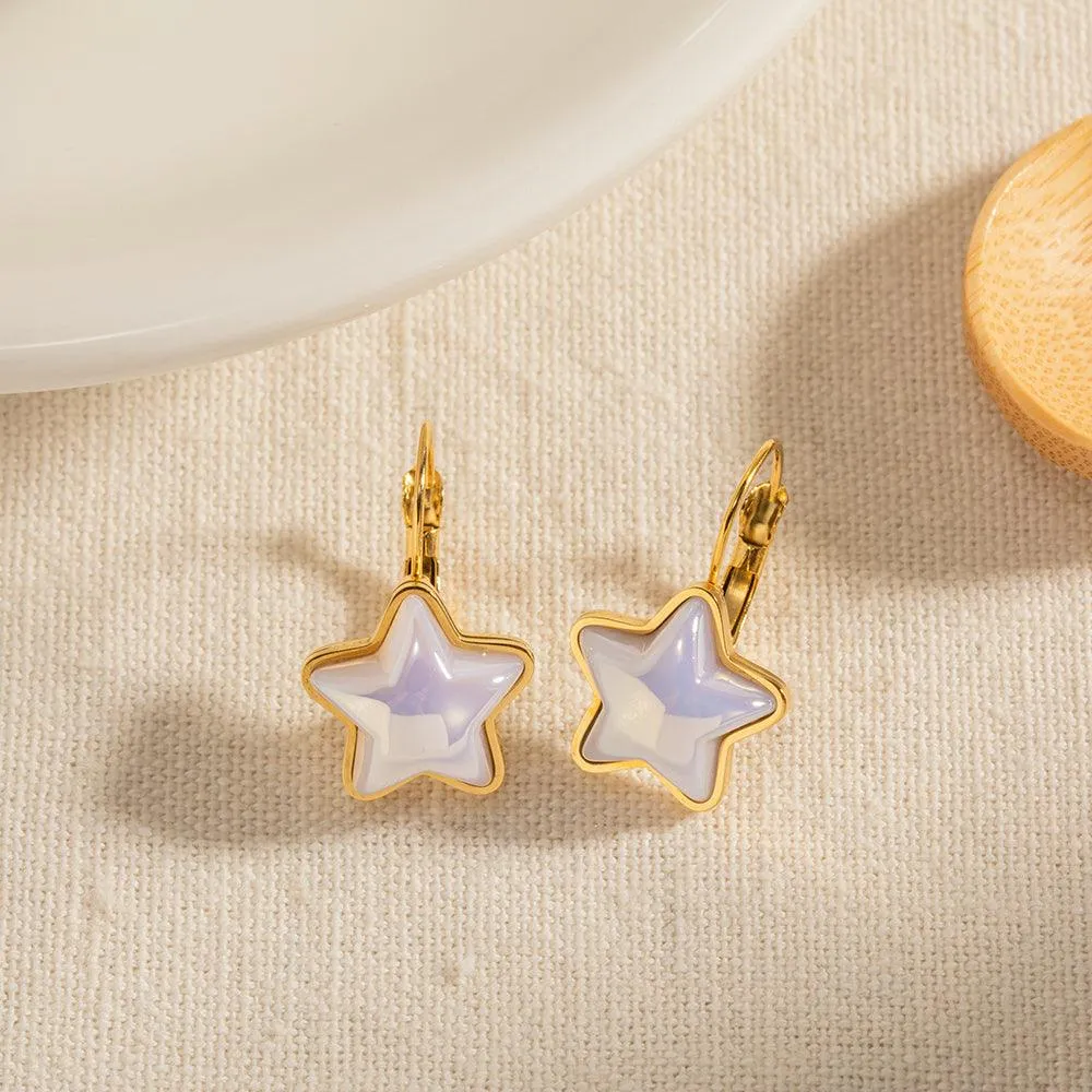 White Star Earring